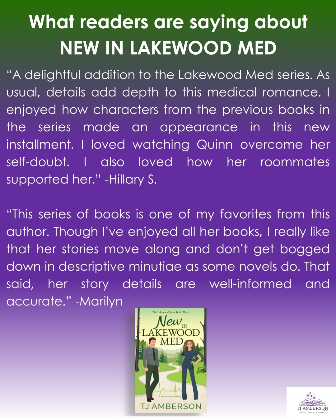NEW IN LAKEWOOD MED (The Lakewood Series Book Three) by TJ Amberson - eBook