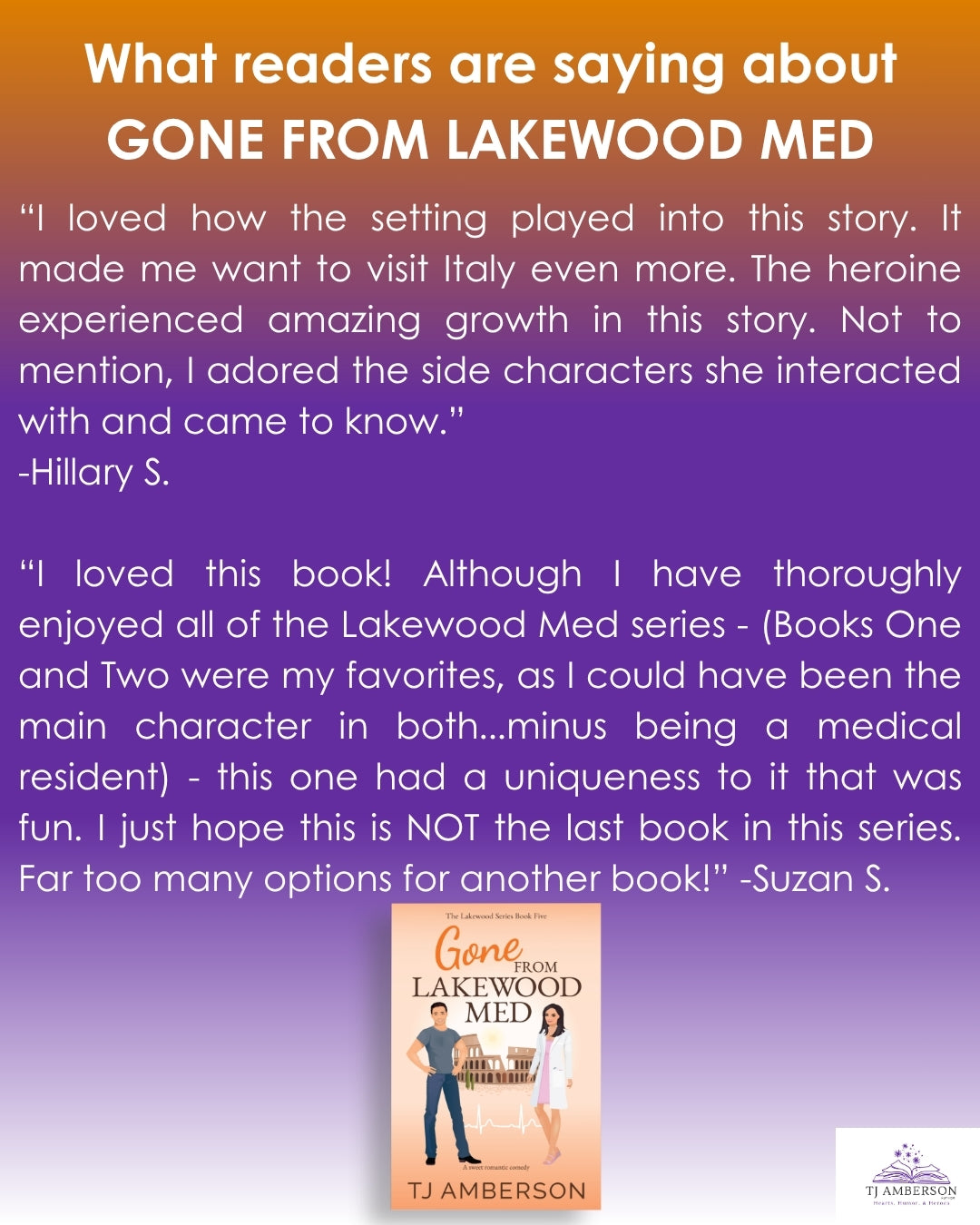 GONE FROM LAKEWOOD MED (The Lakewood Series Book Five) by TJ Amberson - eBook
