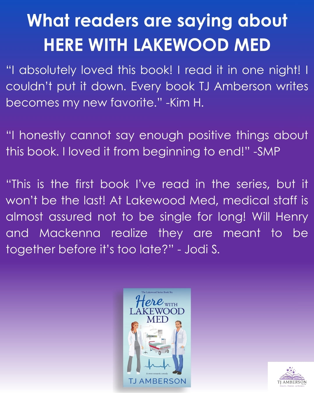 HERE WITH LAKEWOOD MED (The Lakewood Series Book Six) by TJ Amberson - eBook