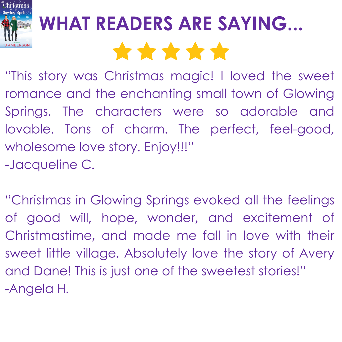 CHRISTMAS IN GLOWING SPRINGS by TJ Amberson - eBook