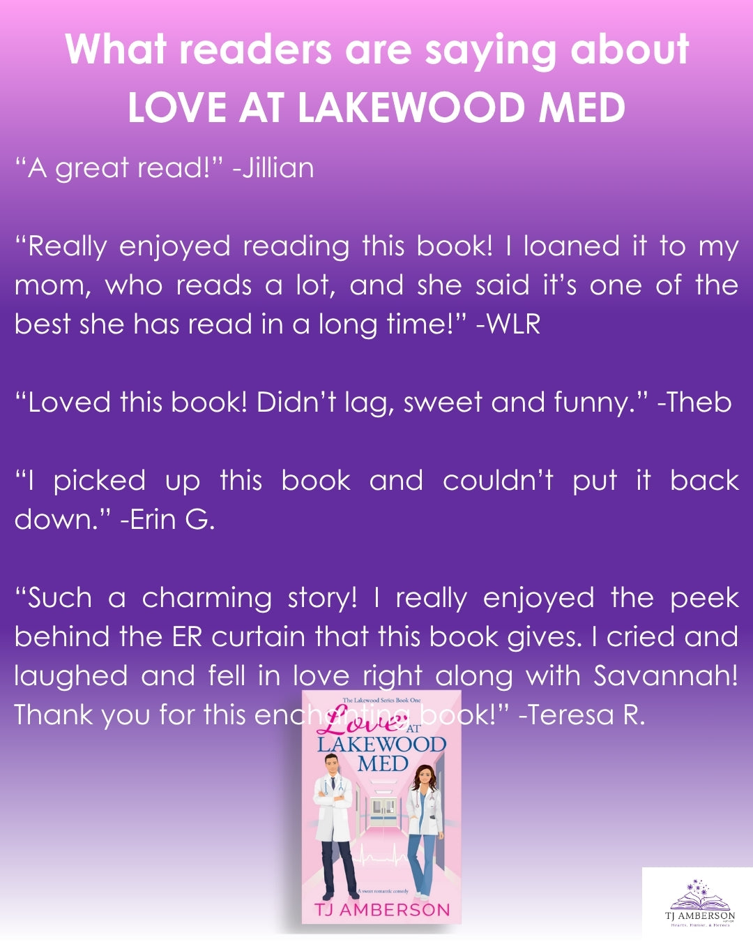 LOVE AT LAKEWOOD MED (The Lakewood Series Book One) by TJ Amberson - eBook