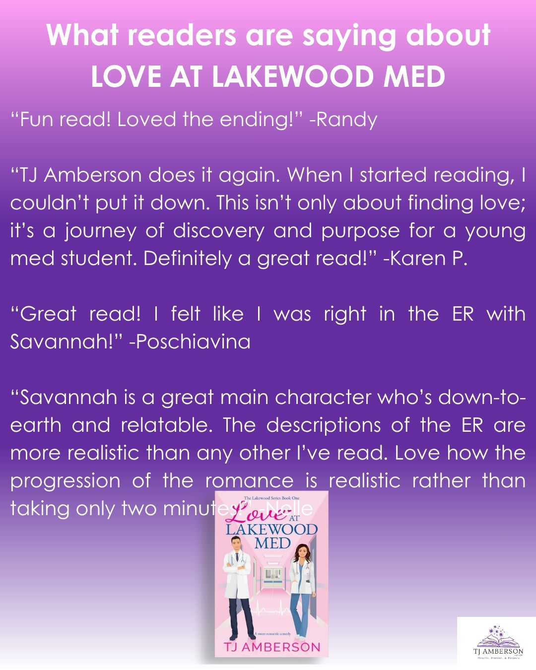 LOVE AT LAKEWOOD MED (The Lakewood Series Book One) by TJ Amberson - eBook