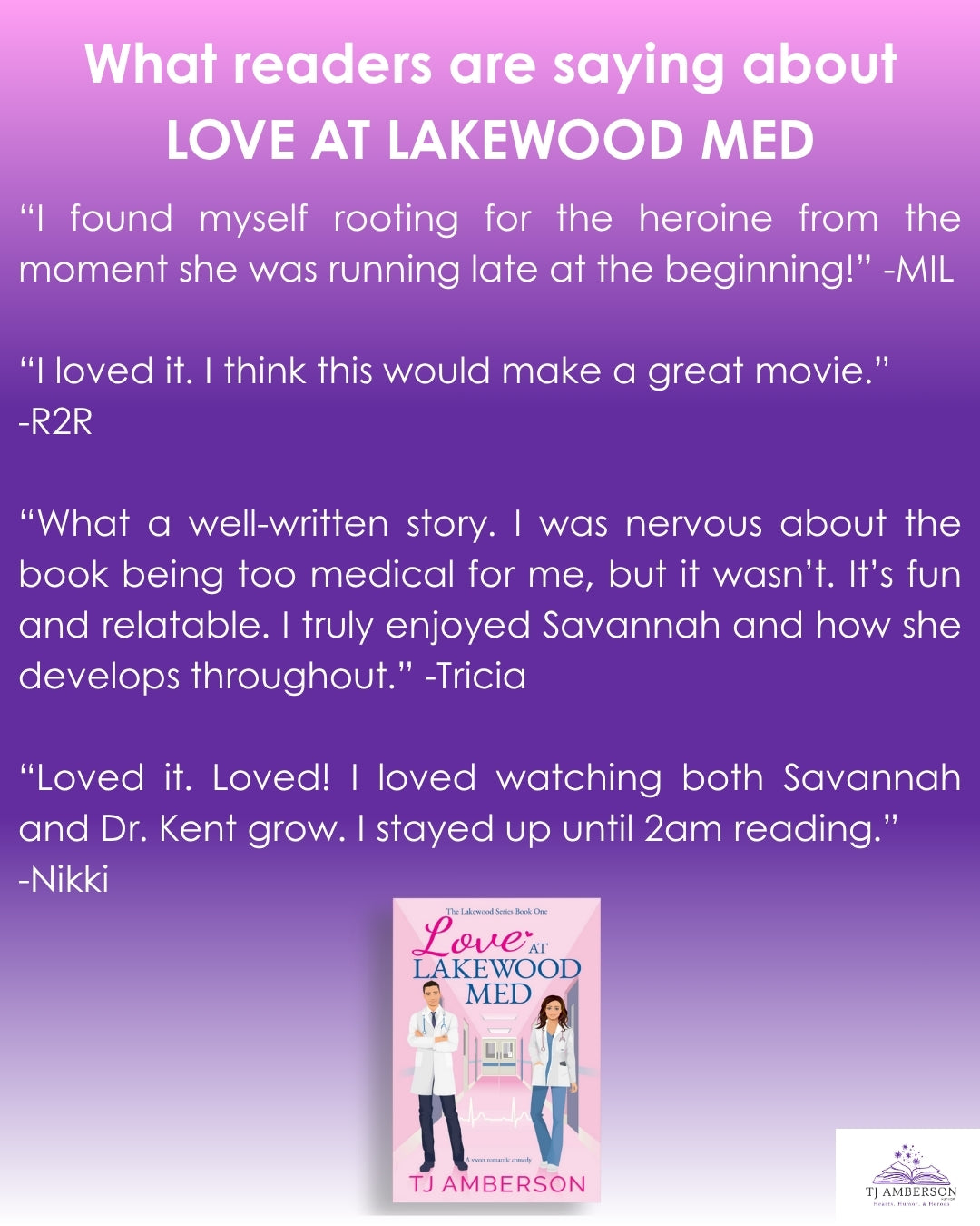 LOVE AT LAKEWOOD MED (The Lakewood Series Book One) by TJ Amberson - eBook