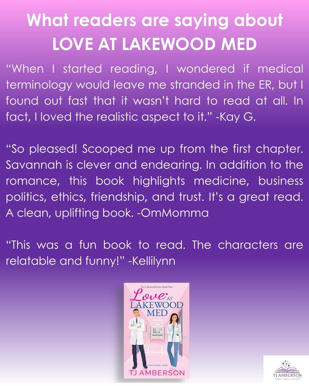 LOVE AT LAKEWOOD MED (The Lakewood Series Book One) by TJ Amberson - eBook