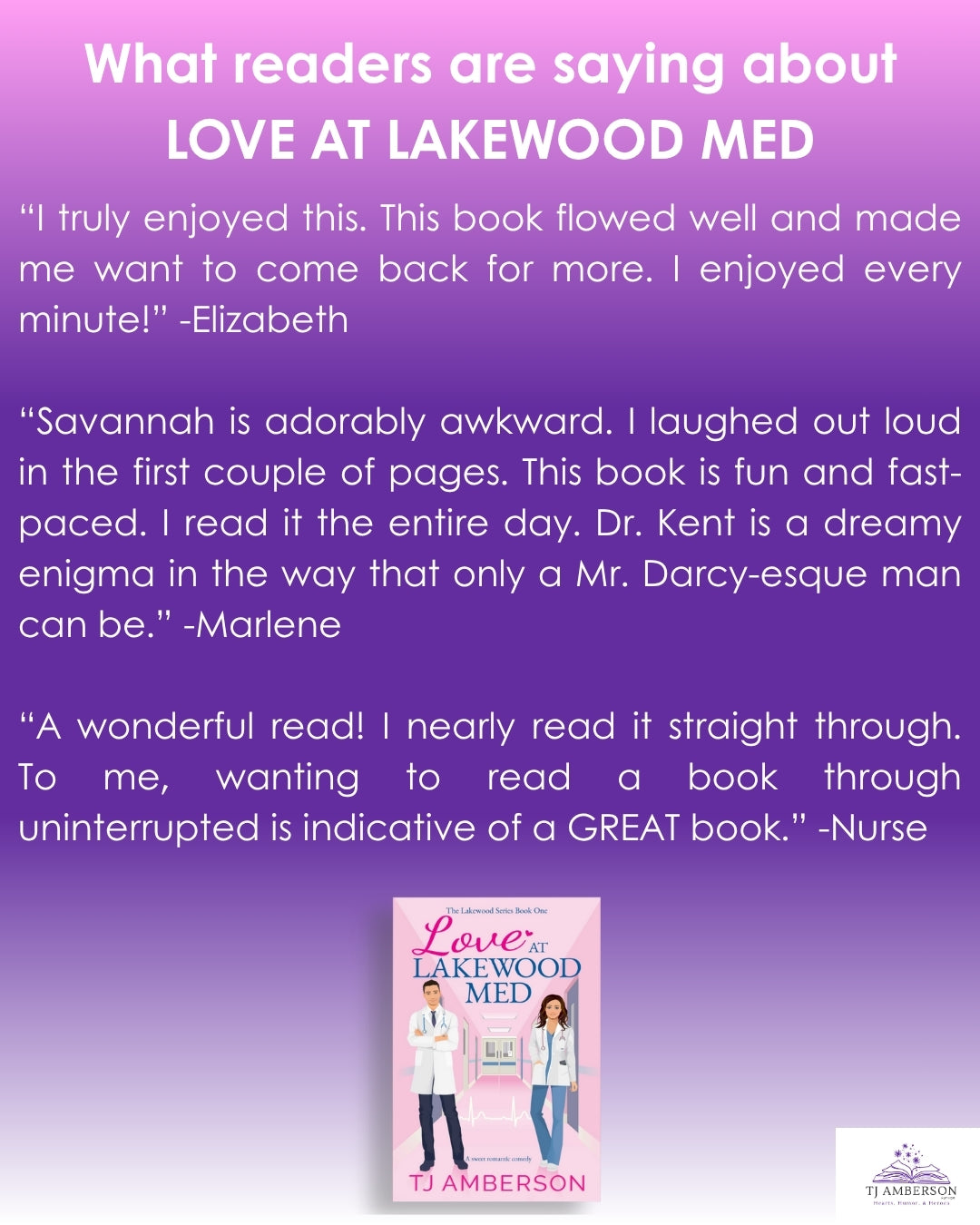 LOVE AT LAKEWOOD MED (The Lakewood Series Book One) by TJ Amberson - eBook