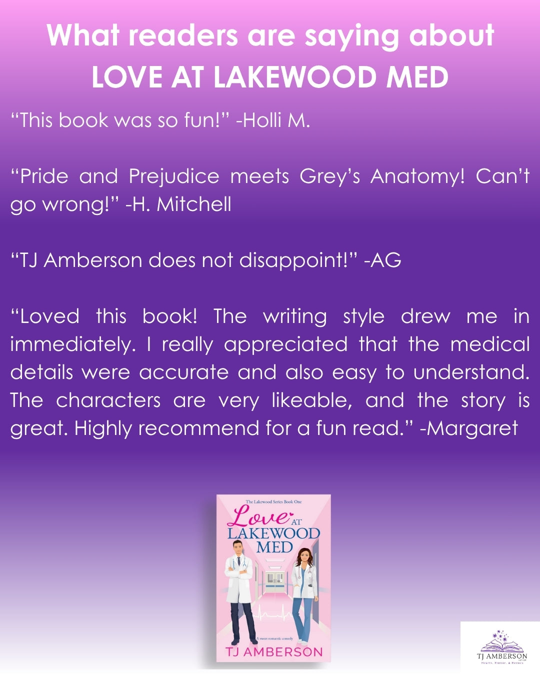 LOVE AT LAKEWOOD MED (The Lakewood Series Book One) by TJ Amberson - eBook
