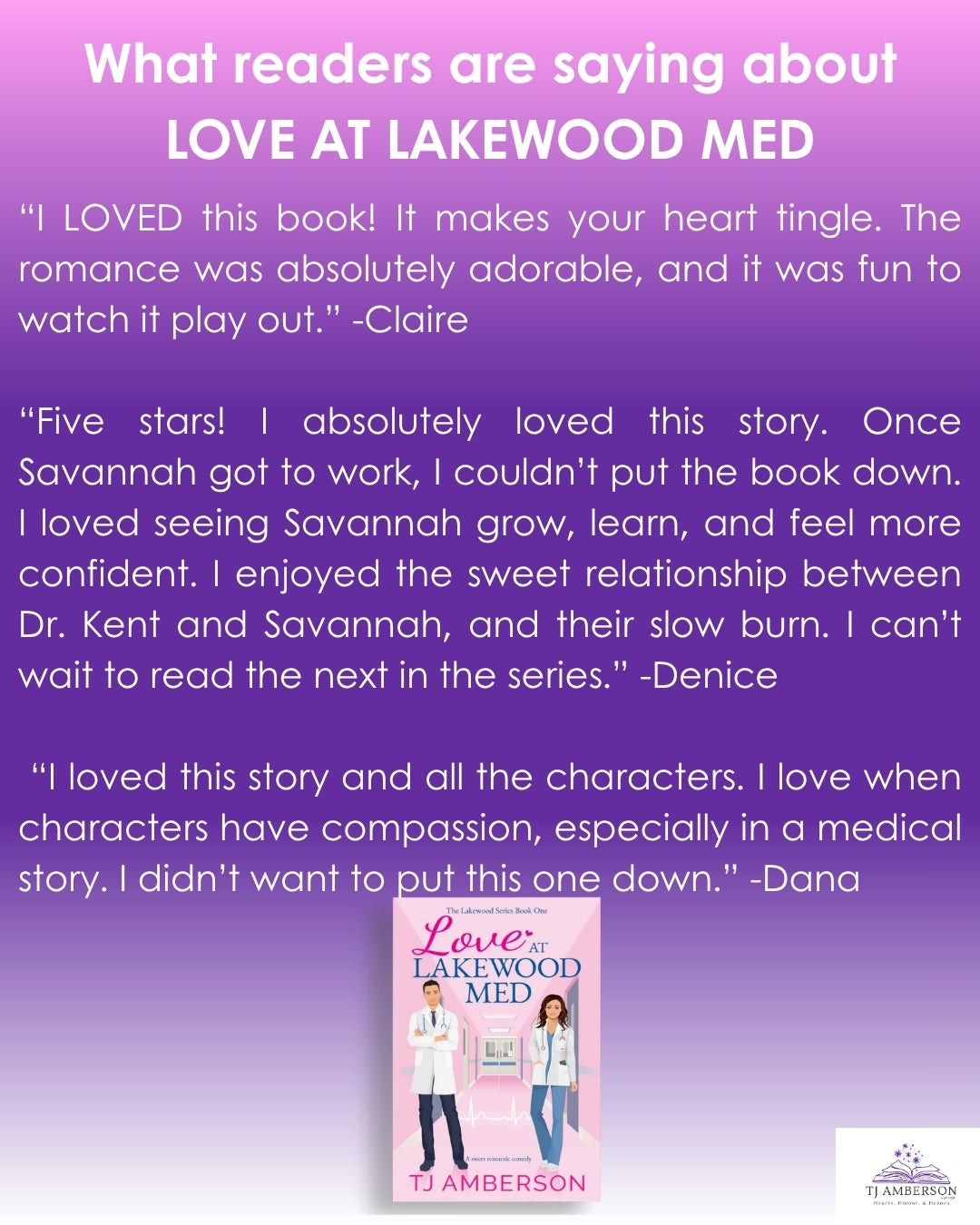 LOVE AT LAKEWOOD MED (The Lakewood Series Book One) by TJ Amberson - eBook