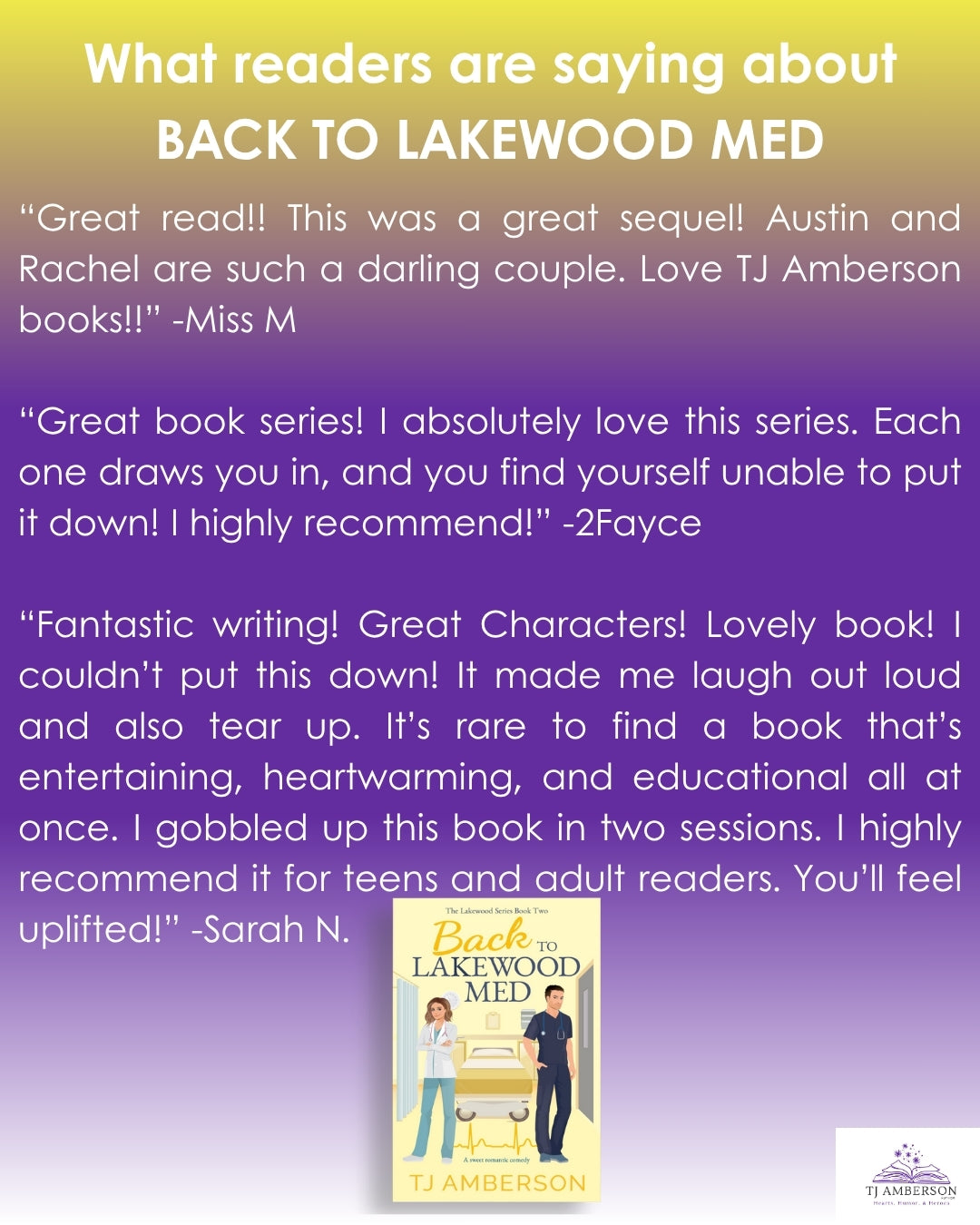 BACK TO LAKEWOOD MED (The Lakewood Series Book Two) by TJ Amberson - eBook