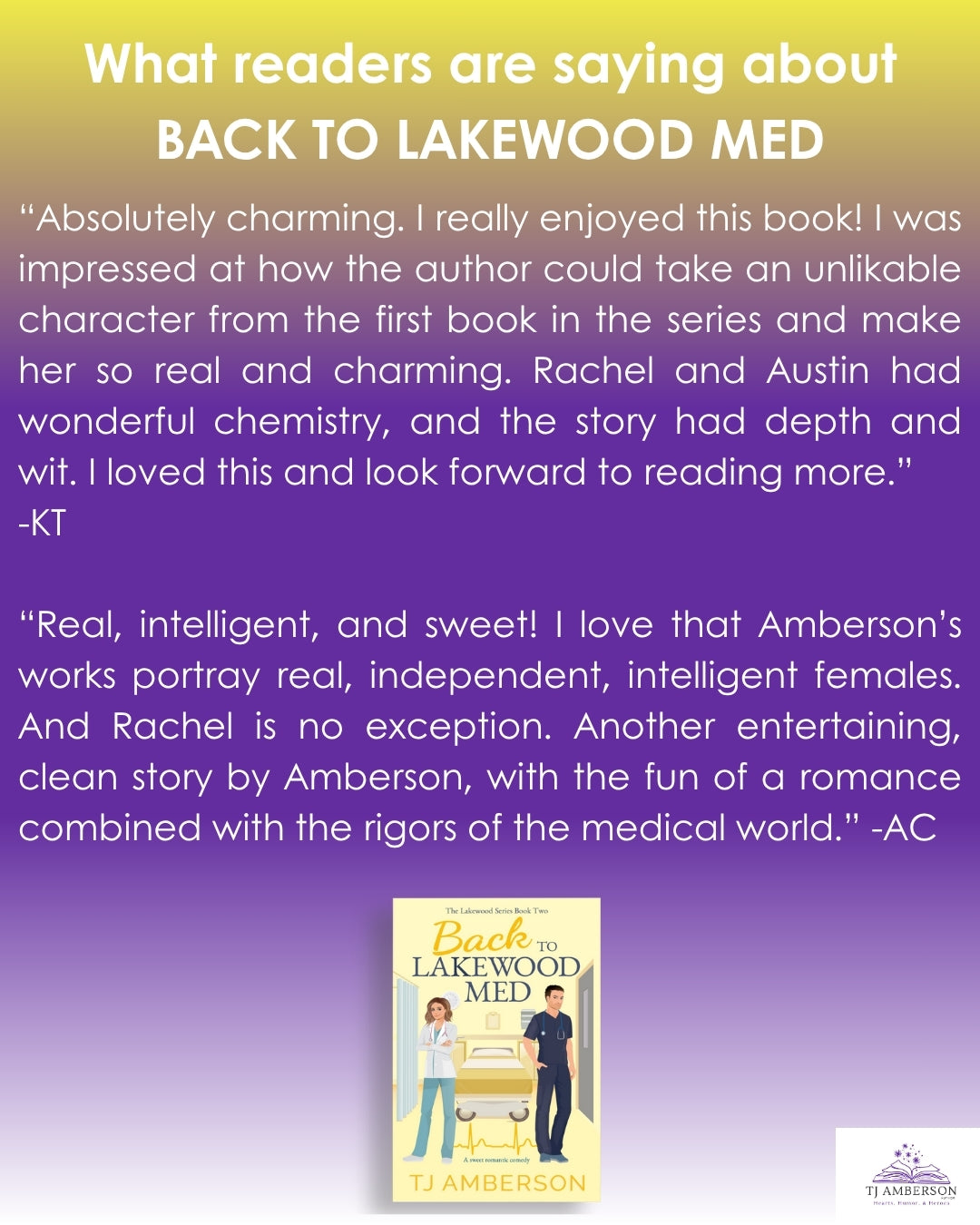 BACK TO LAKEWOOD MED (The Lakewood Series Book Two) by TJ Amberson - eBook