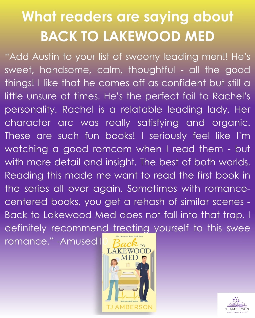 BACK TO LAKEWOOD MED (The Lakewood Series Book Two) by TJ Amberson - eBook