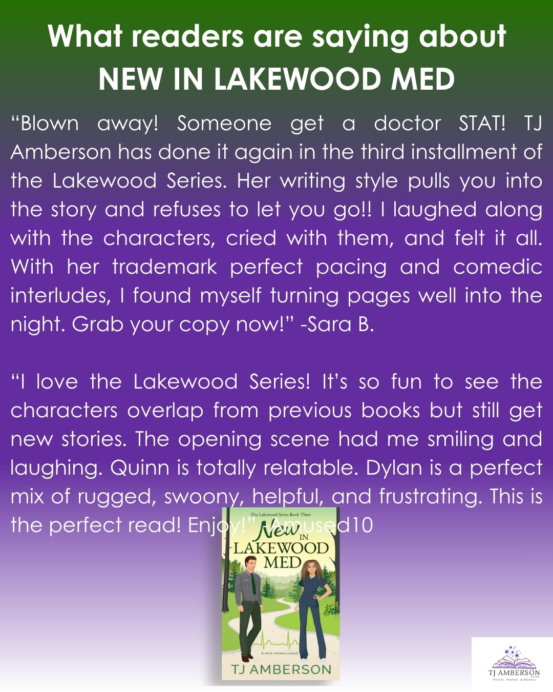 NEW IN LAKEWOOD MED (The Lakewood Series Book Three) by TJ Amberson - eBook