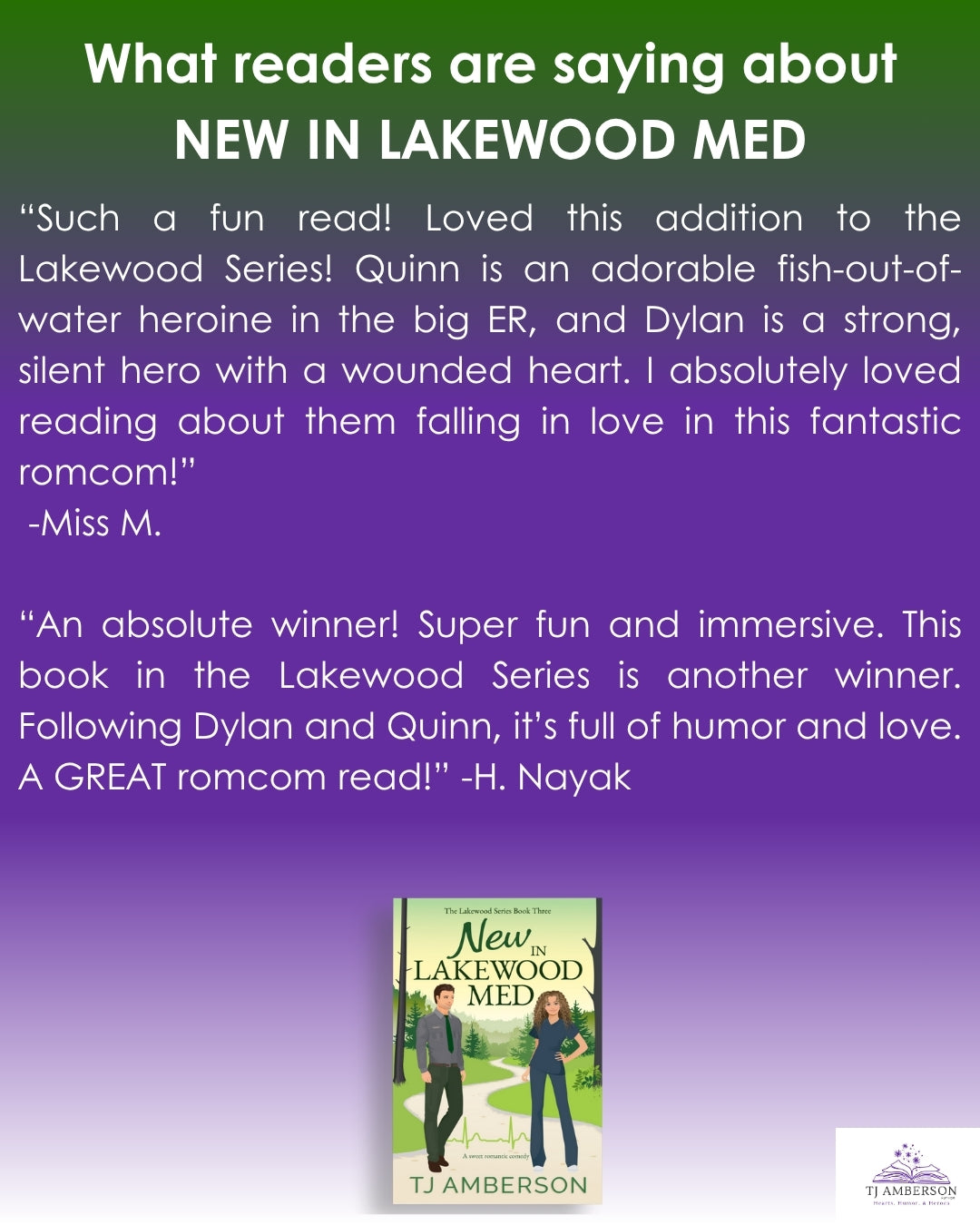 NEW IN LAKEWOOD MED (The Lakewood Series Book Three) by TJ Amberson - eBook