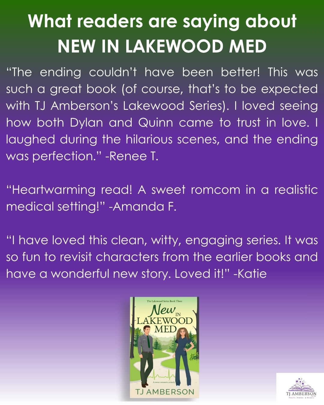 NEW IN LAKEWOOD MED (The Lakewood Series Book Three) by TJ Amberson - eBook