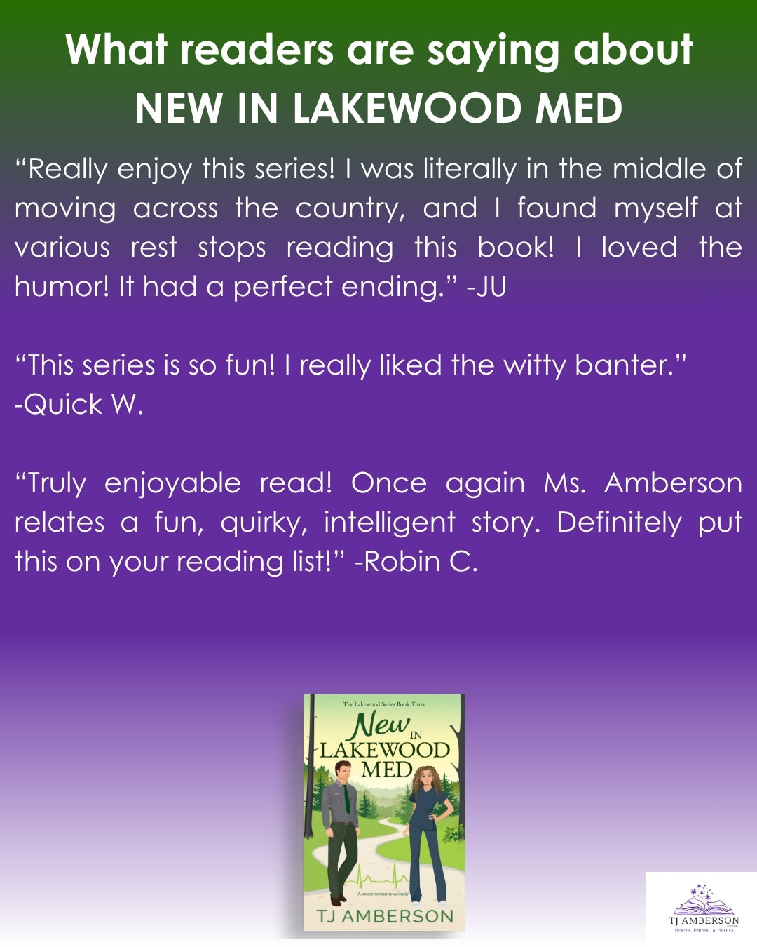 NEW IN LAKEWOOD MED (The Lakewood Series Book Three) by TJ Amberson - eBook