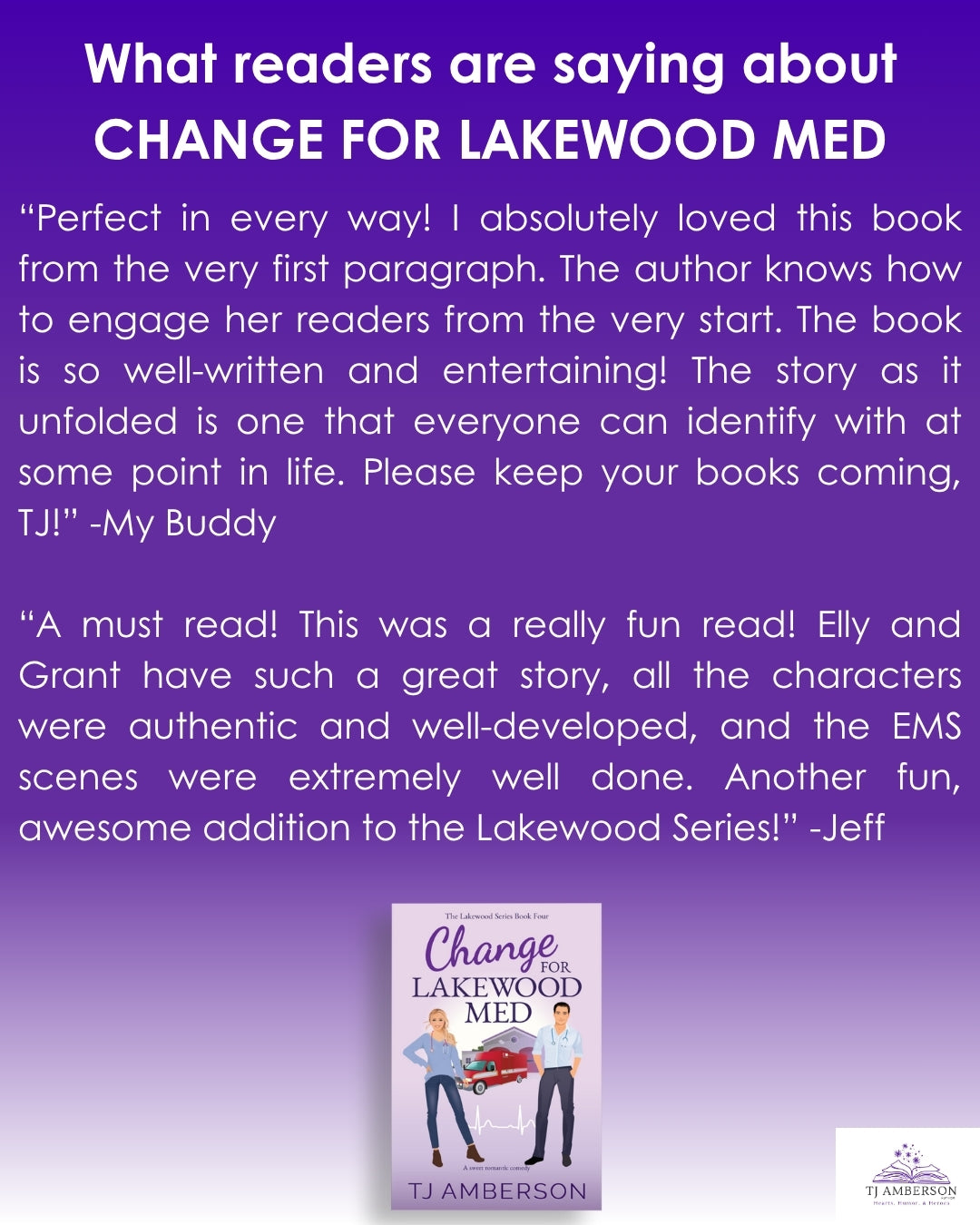 CHANGE FOR LAKEWOOD MED (The Lakewood Series Book Four) by TJ Amberson - eBook