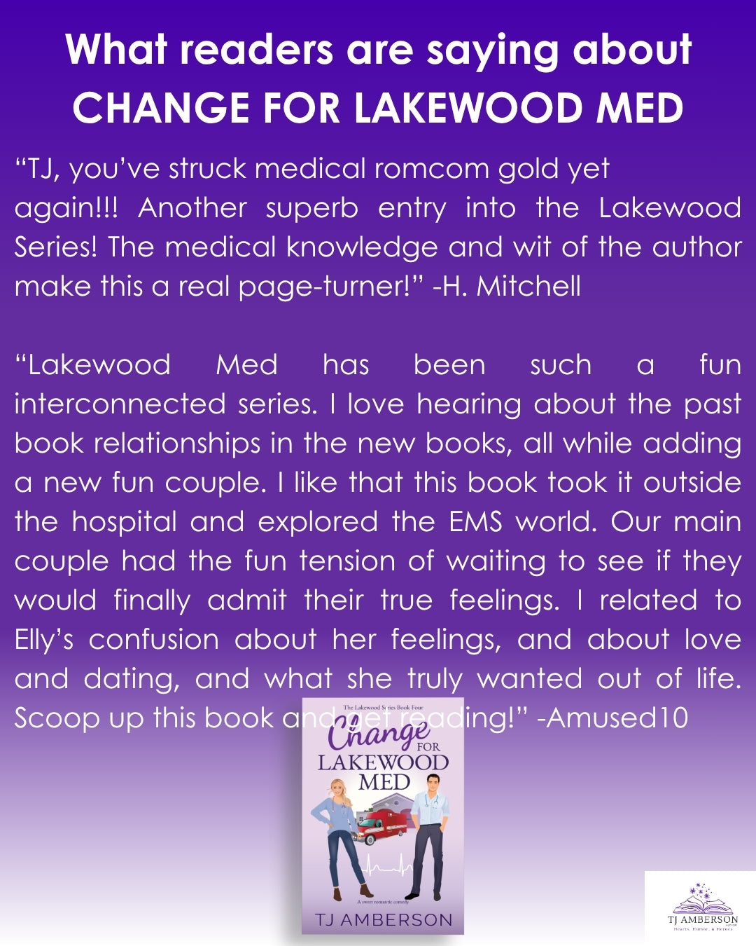 CHANGE FOR LAKEWOOD MED (The Lakewood Series Book Four) by TJ Amberson - eBook