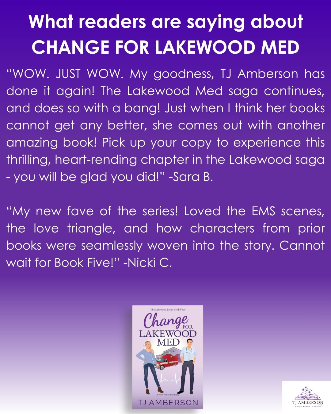 CHANGE FOR LAKEWOOD MED (The Lakewood Series Book Four) by TJ Amberson - eBook