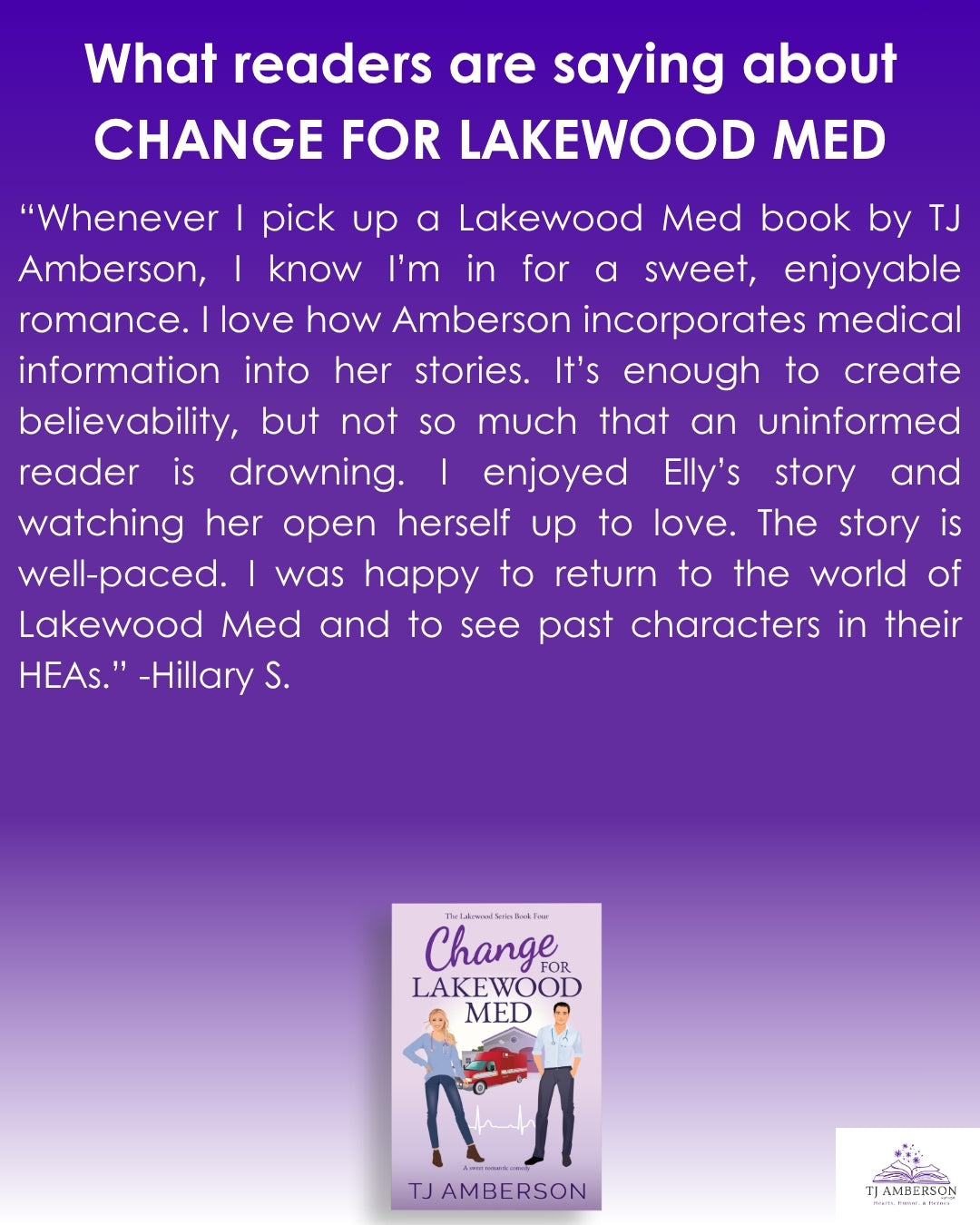 CHANGE FOR LAKEWOOD MED (The Lakewood Series Book Four) by TJ Amberson - eBook