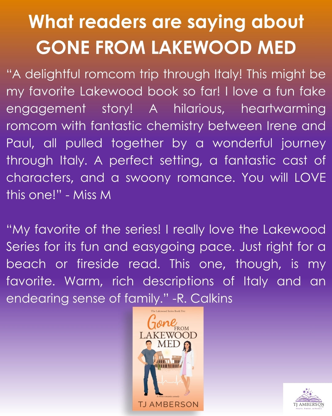 GONE FROM LAKEWOOD MED (The Lakewood Series Book Five) by TJ Amberson - eBook