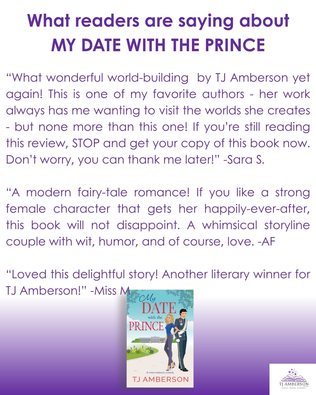 MY DATE WITH THE PRINCE by TJ Amberson - eBook