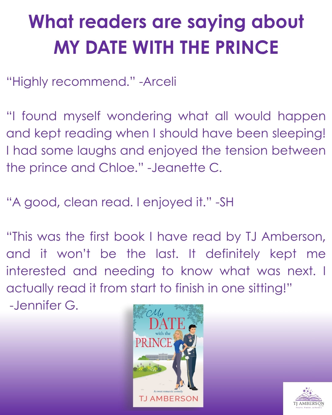 MY DATE WITH THE PRINCE by TJ Amberson - eBook