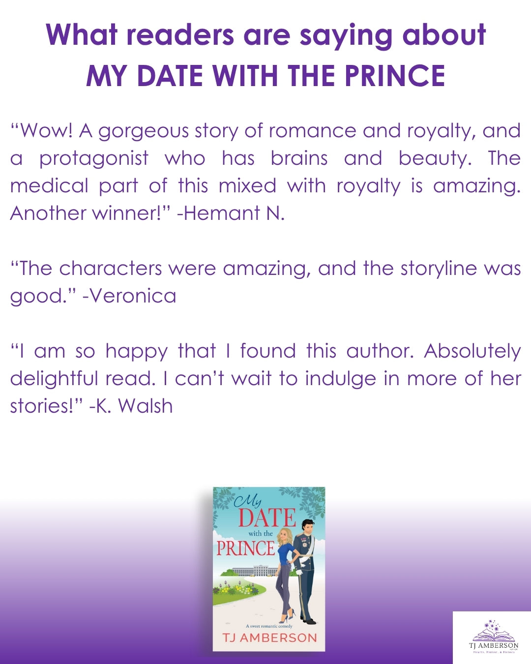 MY DATE WITH THE PRINCE by TJ Amberson - eBook