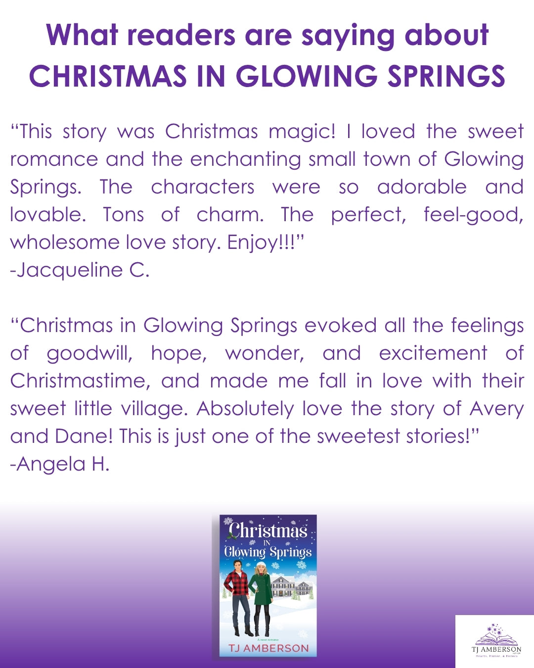CHRISTMAS IN GLOWING SPRINGS by TJ Amberson - eBook