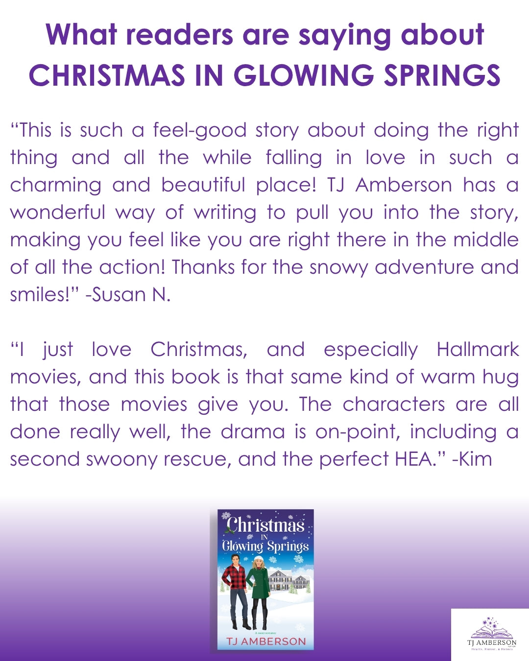 CHRISTMAS IN GLOWING SPRINGS by TJ Amberson - eBook