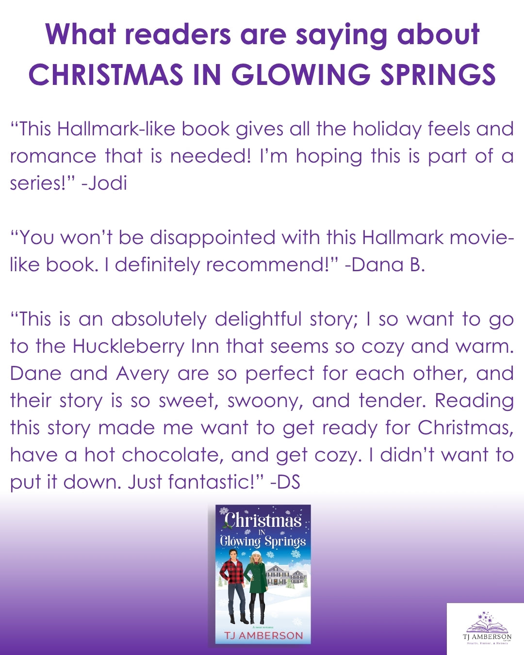 CHRISTMAS IN GLOWING SPRINGS by TJ Amberson - eBook