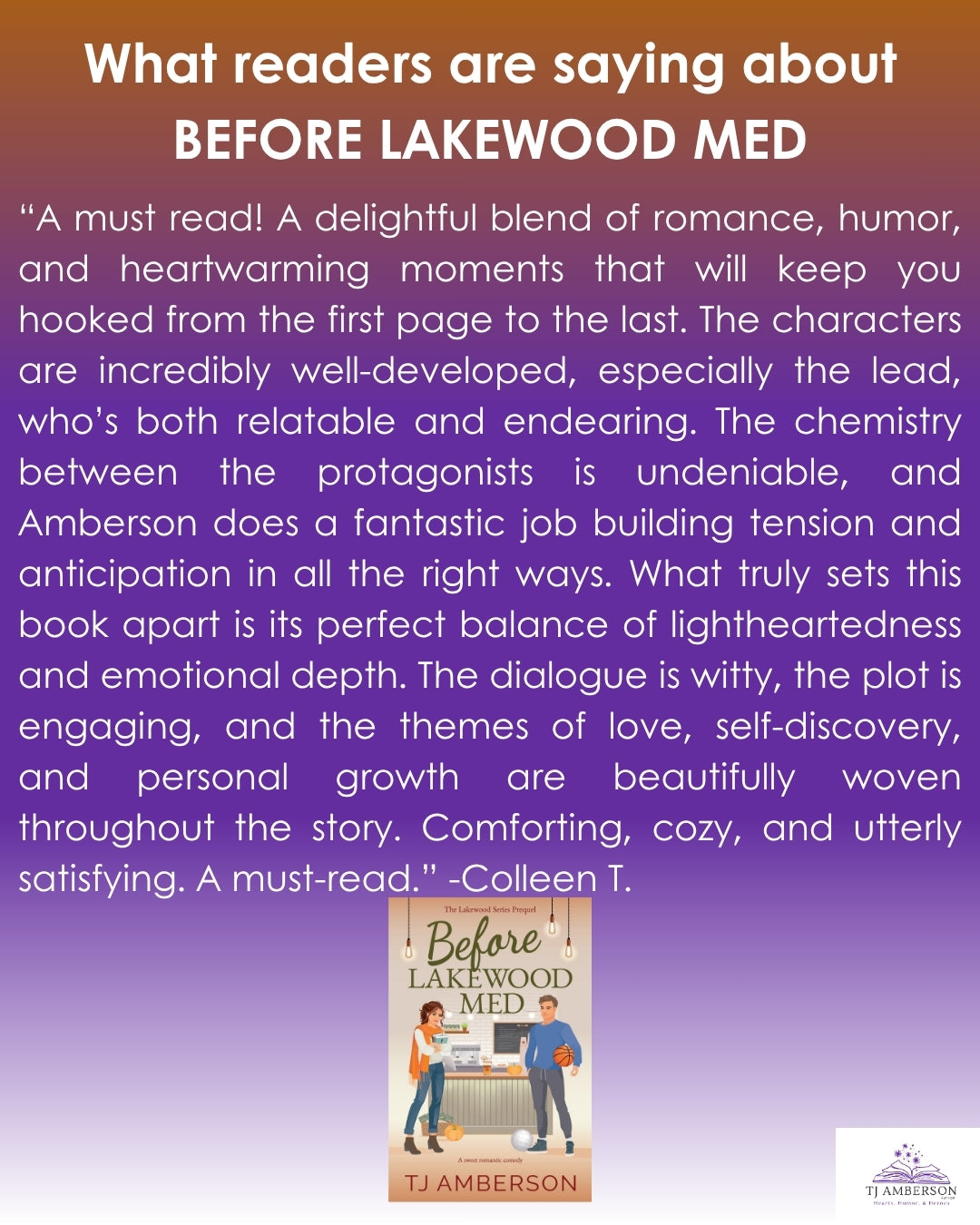 BEFORE LAKEWOOD MED (The Lakewood Series Prequel) by TJ Amberson - eBook