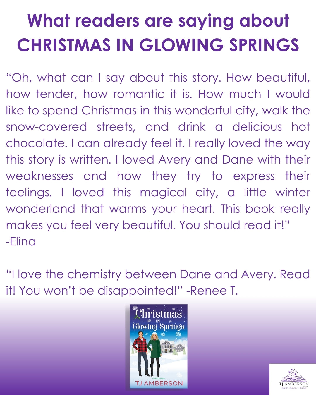 CHRISTMAS IN GLOWING SPRINGS by TJ Amberson - eBook