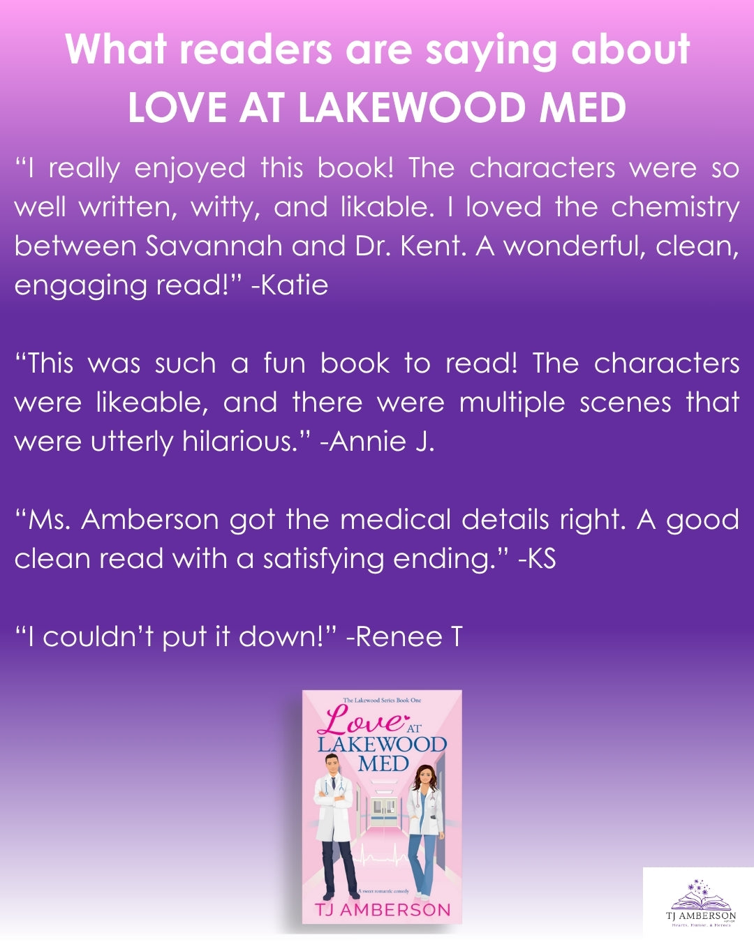 LOVE AT LAKEWOOD MED (The Lakewood Series Book One) by TJ Amberson - eBook