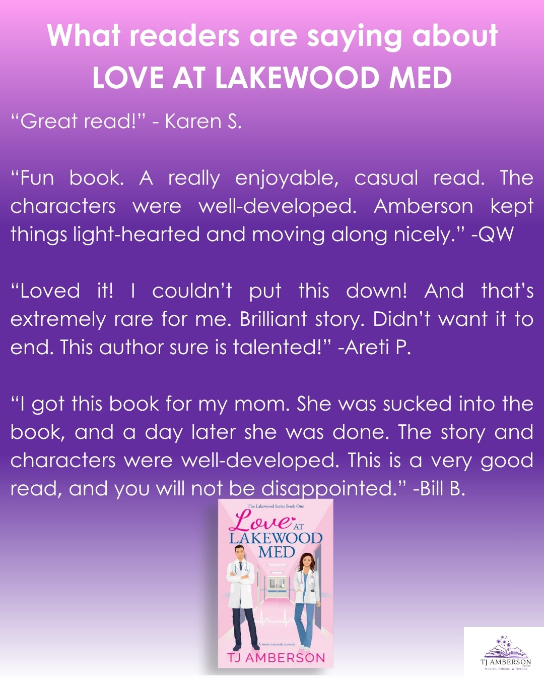 LOVE AT LAKEWOOD MED (The Lakewood Series Book One) by TJ Amberson - eBook