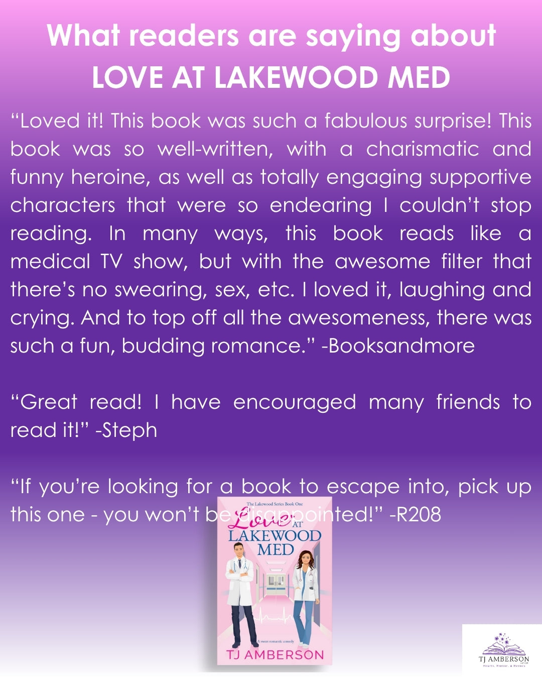 LOVE AT LAKEWOOD MED (The Lakewood Series Book One) by TJ Amberson - eBook