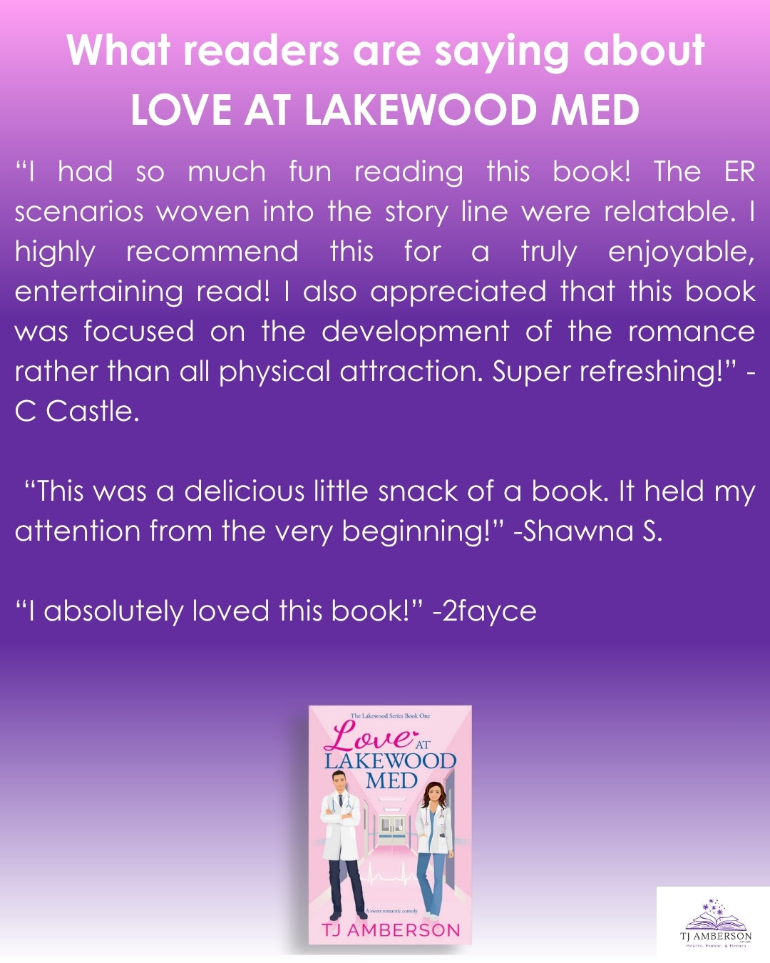 LOVE AT LAKEWOOD MED (The Lakewood Series Book One) by TJ Amberson - eBook