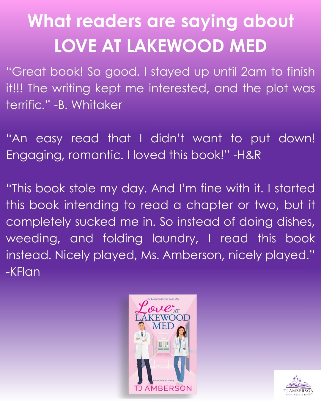 LOVE AT LAKEWOOD MED (The Lakewood Series Book One) by TJ Amberson - eBook