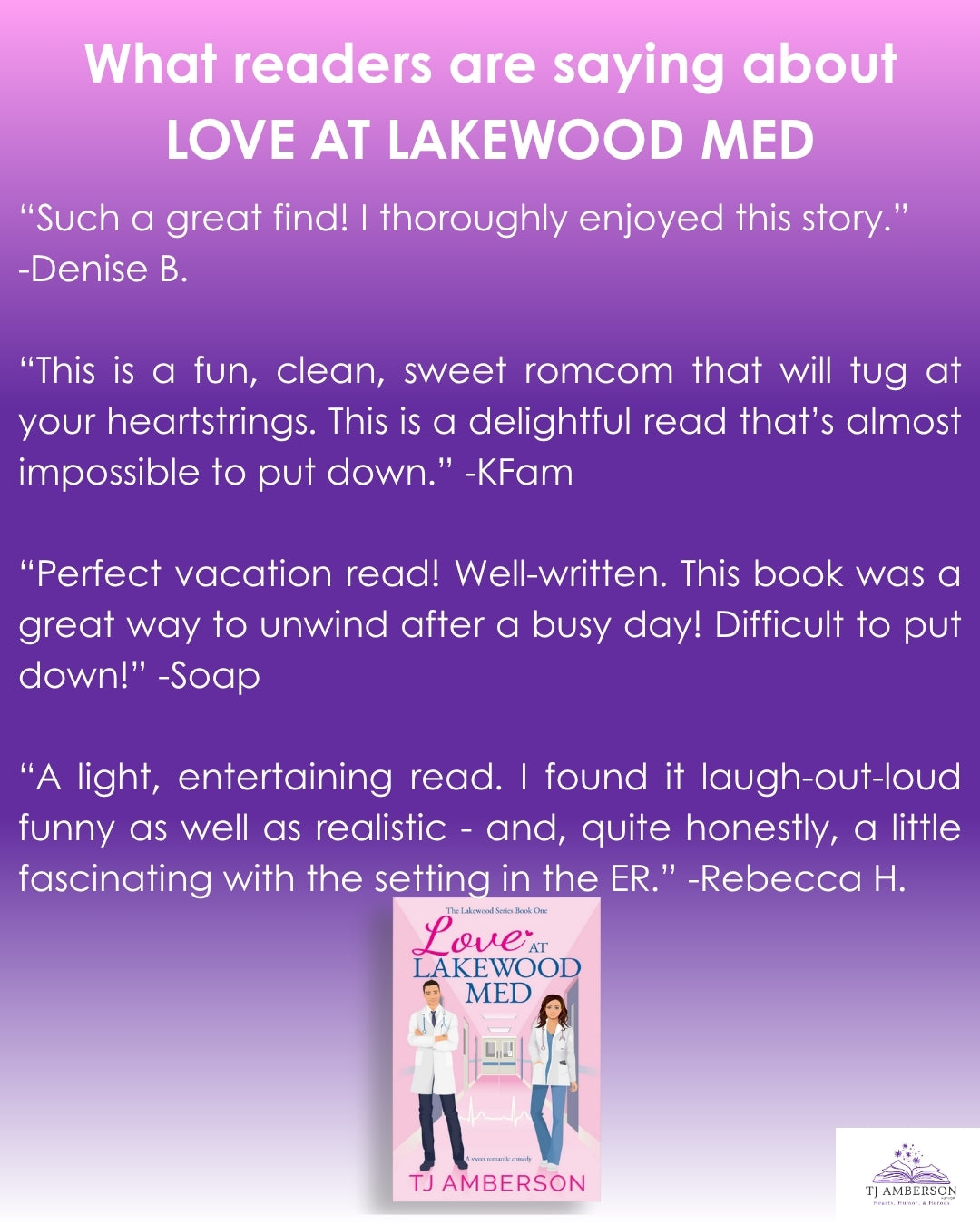 LOVE AT LAKEWOOD MED (The Lakewood Series Book One) by TJ Amberson - eBook